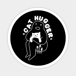 CAT HUGGER Magnet